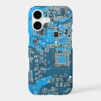 Blue PCB Circuit Board Design for IT Pros Case-Mat