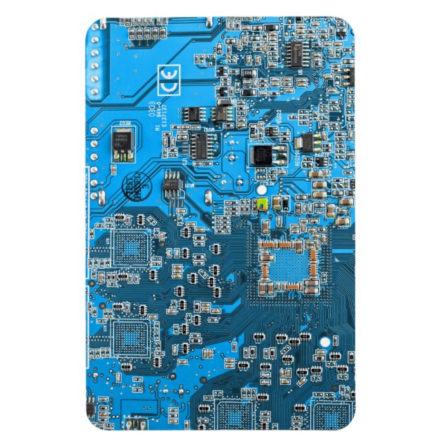 Blue PCB Circuit Board Design for IT Pros Magnet (Vertical)