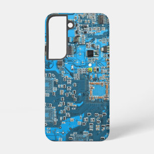 Blue PCB Circuit Board Design for IT Pros Samsung Galaxy Case