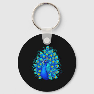 Blue Pea  Key Ring