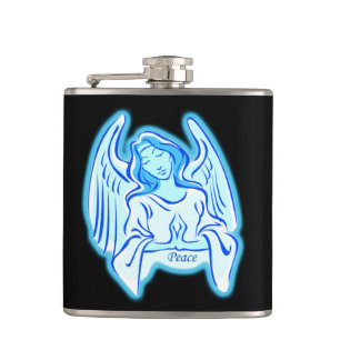 Blue Peace Angel Flask
