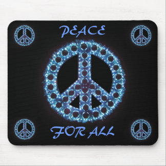 blue peace for all mousepad