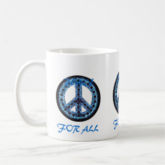 blue peace for all mug