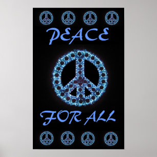 blue peace for all poster