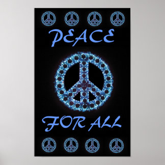 blue peace for all poster