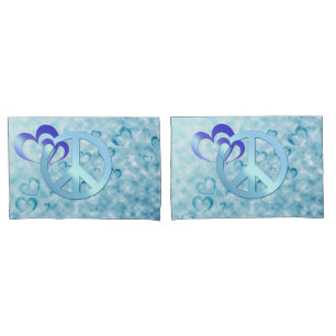 Blue Peace Pillowcase