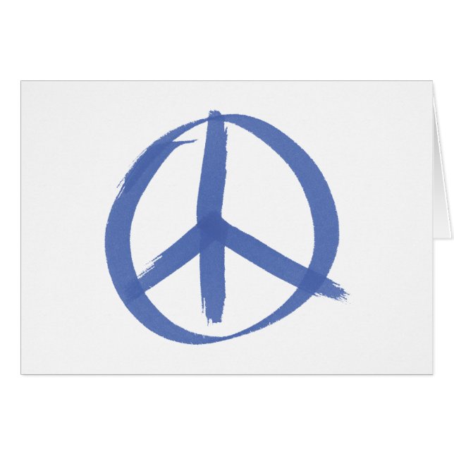 Blue Peace Sign (Front Horizontal)