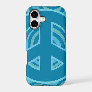 Blue Peace Sign Design