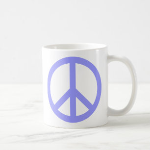 Blue Peace Symbol Coffee Mug