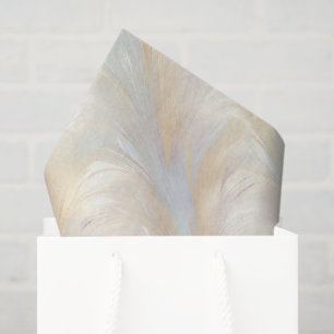 Blue Peach Butter Yellow Abstract Birthday Tissue Paper