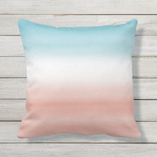 Blue Peach Ombre Cushion