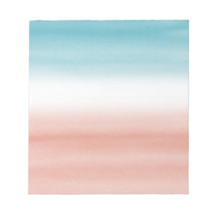 Blue Peach Ombre Notepad