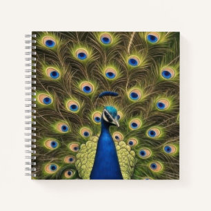 Blue Peacock Notebook