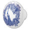 Blue Peacock Rose Floral Border