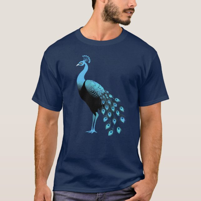 Blue Peacock T-Shirt (Front)