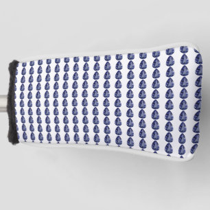 Blue Pear Pattern Golf Head Cover