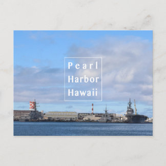 blue Pearl Harbour postcard