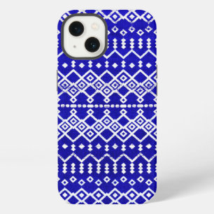 Blue Pearl Legacy: Moroccan Heritage Texture iPhone 13 Case