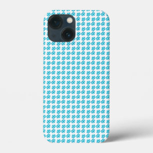 Blue pearl pattern iPhone 13 mini case