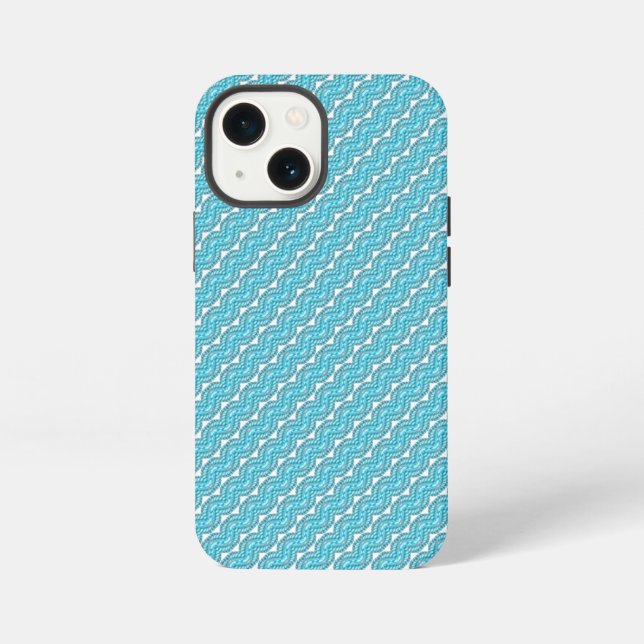 Blue pearl pattern iPhone case (Back)