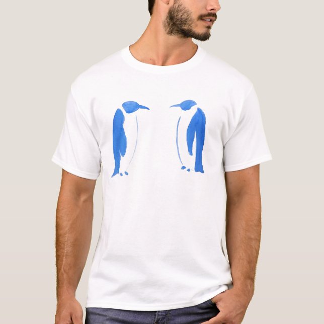 Blue Penguin Duo T-Shirt (Front)