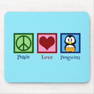 Blue Penguin Mouse Pad