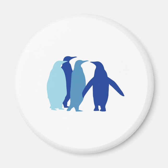 Blue Penguins Magnet (Front)