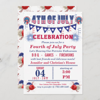 Blue Pennant String Flags 4th of July Party