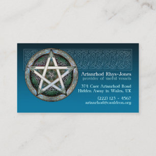 Blue Pentacle Business Cards