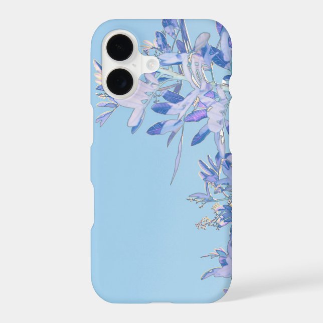 Blue Pepper Tree Leaves iPhone 11 Case (Back)