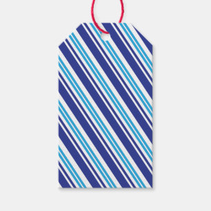 Blue Peppermint Stripe Gift Tags