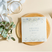 Blue Periwinkle Wildflower Wedding