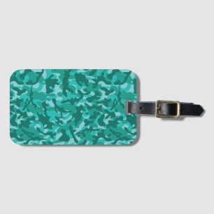 Blue Persian Camouflage Luggage Tag