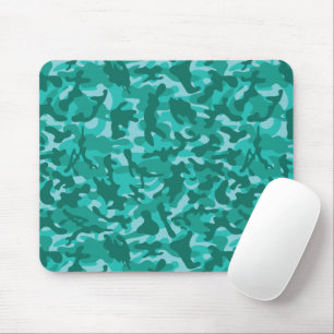 Blue Persian Camouflage  Mouse Pad