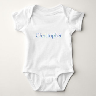 Blue Personalised Baby Bodysuit