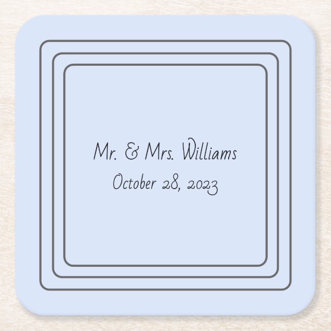 Blue Personalised coasters (Front)