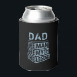 Blue Personalised Name The Man The Myth The Legend Can Cooler<br><div class="desc">Personalised your own name,  "the Man the Myth the Legend" typography design in black and blue,  great custom gift for men,  dad,  grandpa,  husband,  boyfriend on father's day,  birthday,  anniversary,  and any special day.</div>