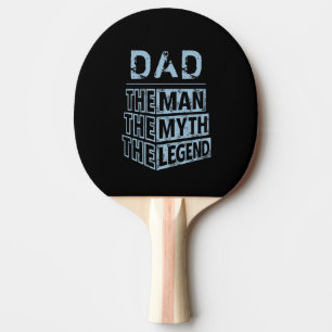 Blue Personalised Name The Man The Myth The Legend Ping Pong Paddle
