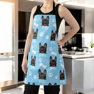 Blue Personalised Pet Photo Dog Lover Instagram Apron