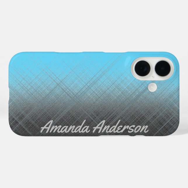 BLUE - Personalizable Case-Mate iPhone Case (Back (Horizontal))