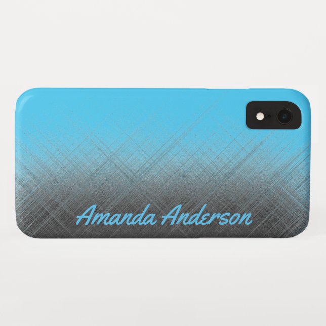 BLUE - Personalizable Case-Mate iPhone Case (Back (Horizontal))