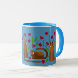 BLUE PET CAT MUG