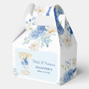 Blue Petals and Prosecco Floral Bridal Shower Favour Box