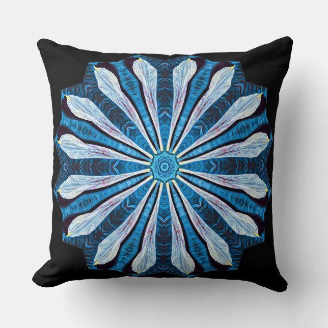 Blue Petals Cushion (Front)