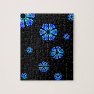 Blue Petals Jigsaw Puzzle