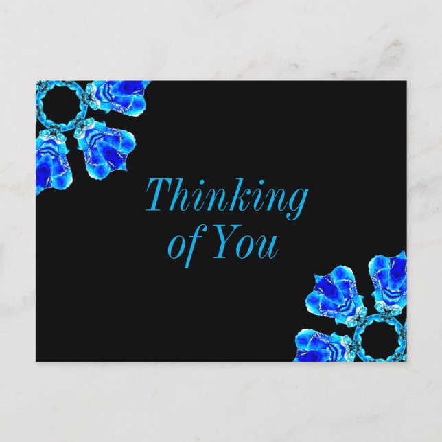 Blue Petals Postcard (Front)