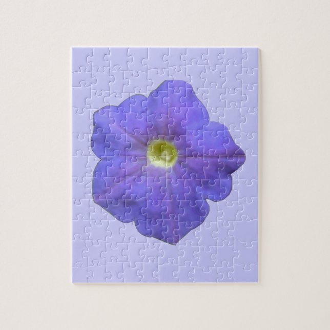 Blue Petunia Puzzle (Vertical)