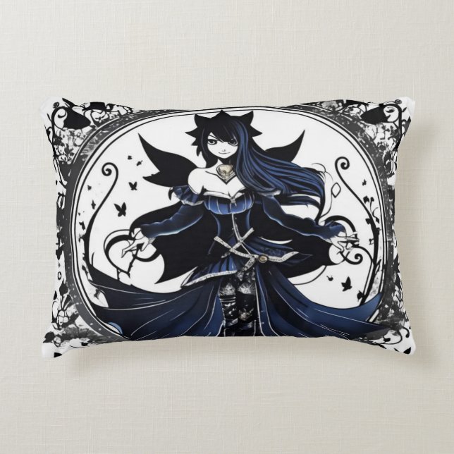 Blue phantom fairy  decorative cushion (Front)