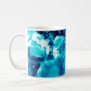 Blue Phantom Fashion Patterns Dirty Plash Watercol Coffee Mug