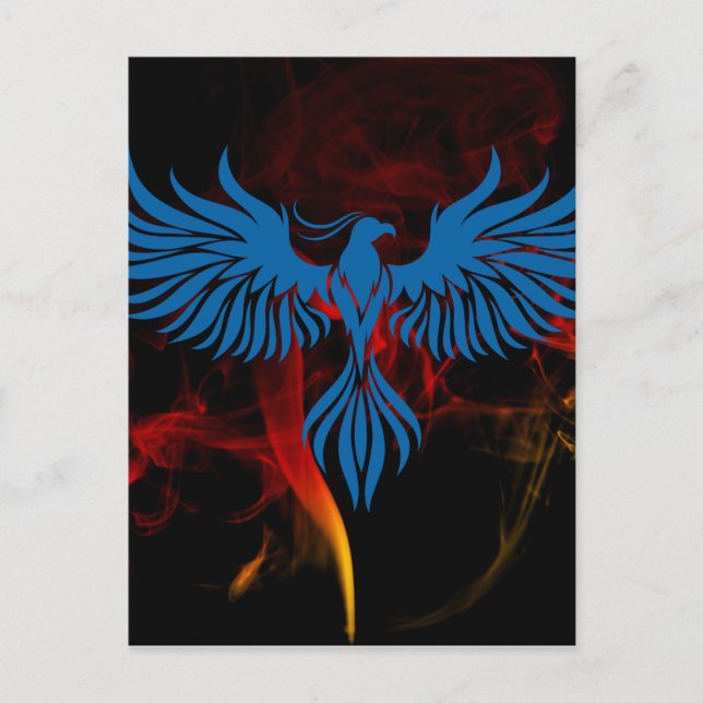 Blue Phoenix Postcard (Front)